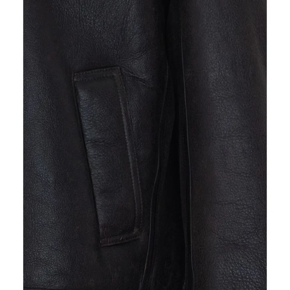 Saint Laurent Men Leather Biker Jacket